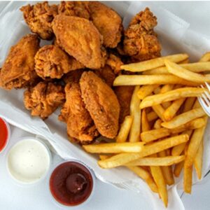 Shrimp Wrap & Fries