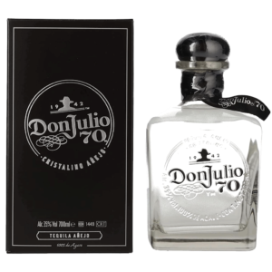 Don-Julio-70-Tequila-Cristalino-Bottle-and-Pack Brugal Leyenda Rum